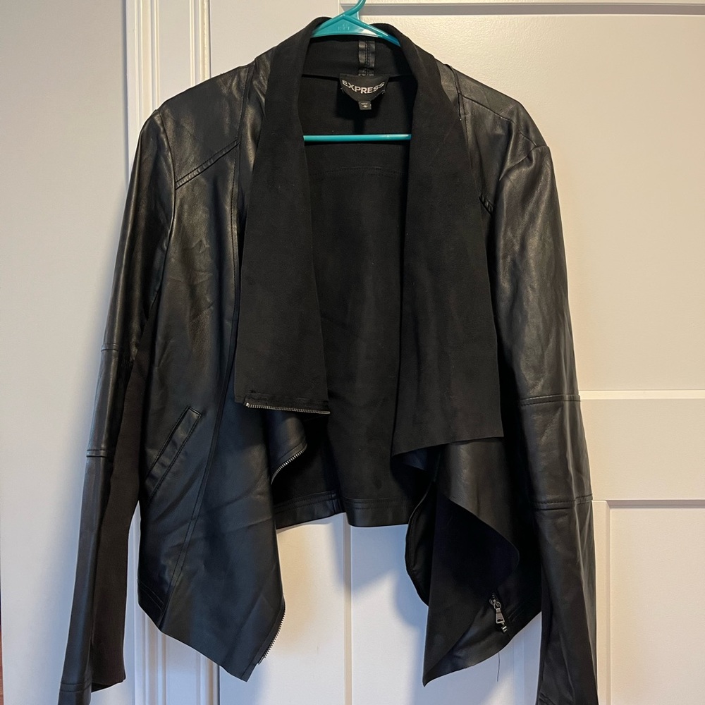 Express faux leather and suede jacket! Size Medium